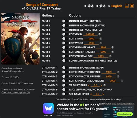 songs of conquest cheat codes|Songs of Conquest Cheats & Trainers for PC .